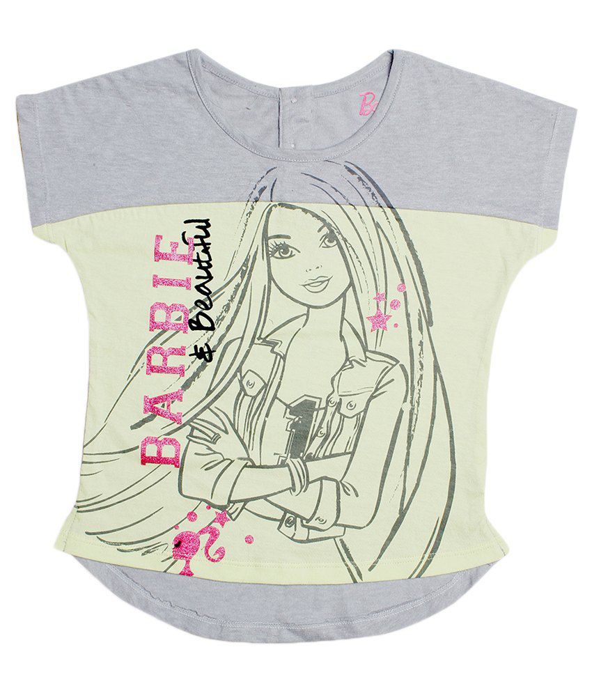 Barbie Grey Cotton T Shirt Buy Barbie Grey Cotton T Shirt Online At 