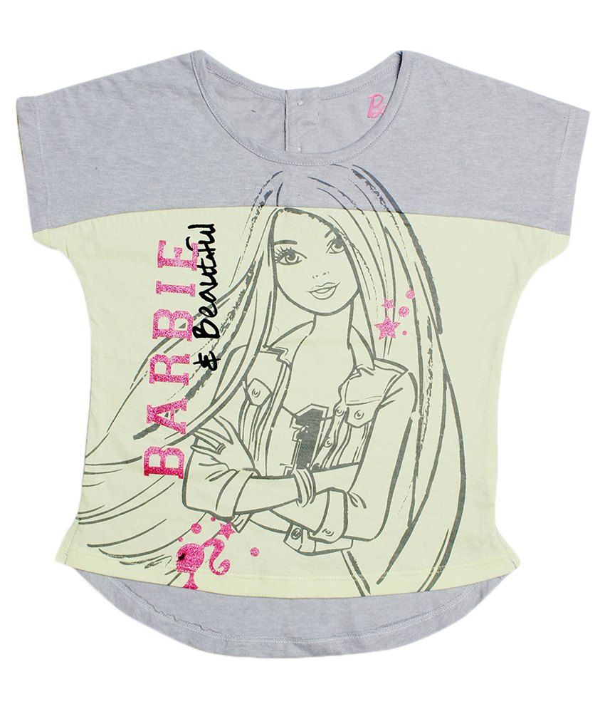 Barbie Grey Cotton T Shirt Buy Barbie Grey Cotton T Shirt Online At 