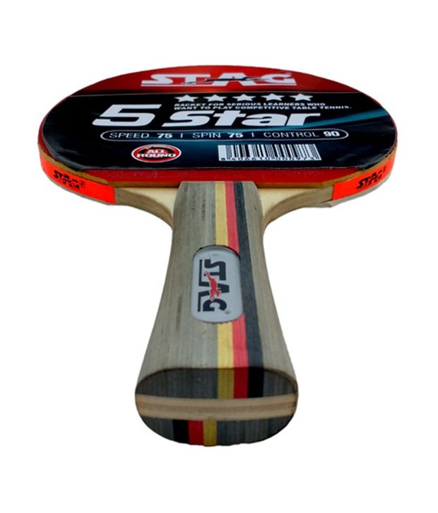 Stag 5 Star Table Tennis Racket: Buy Online at Best Price ...