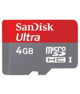 SanDisk Ultra microSDHC UHS-I Cards, 4GB, Class 6+ SD Adaptor