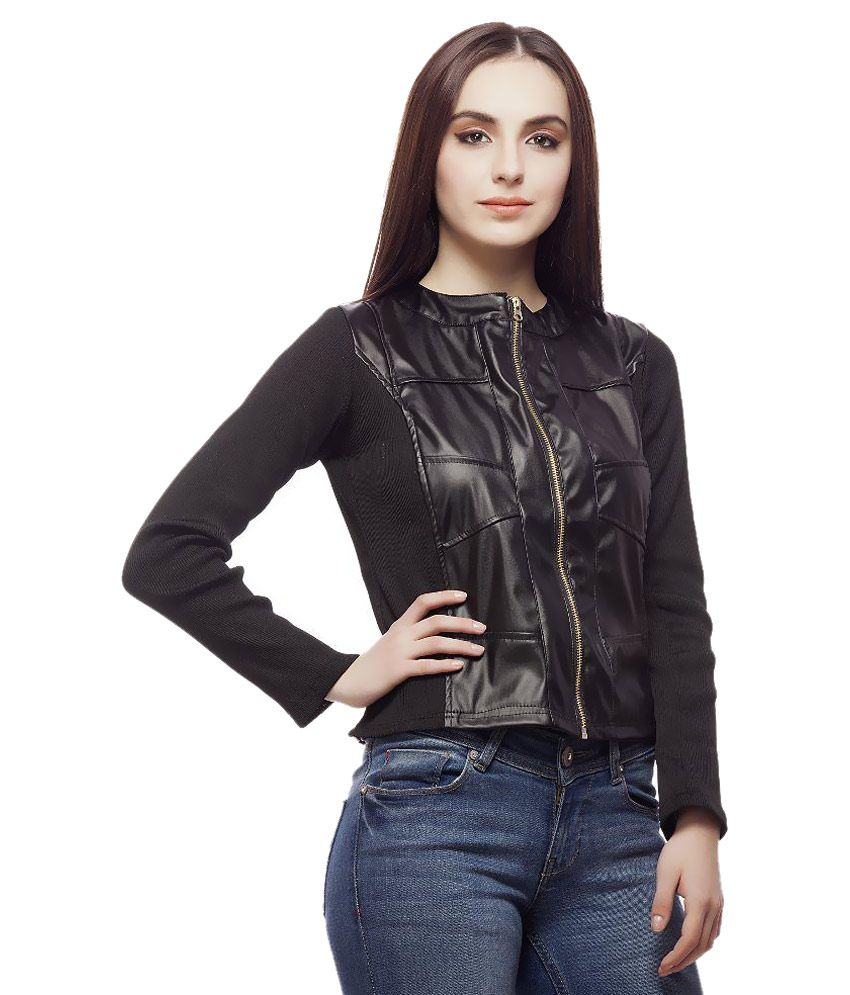 Buy Clo Clu Black Leather Jackets Online at Best Prices in India - Snapdeal