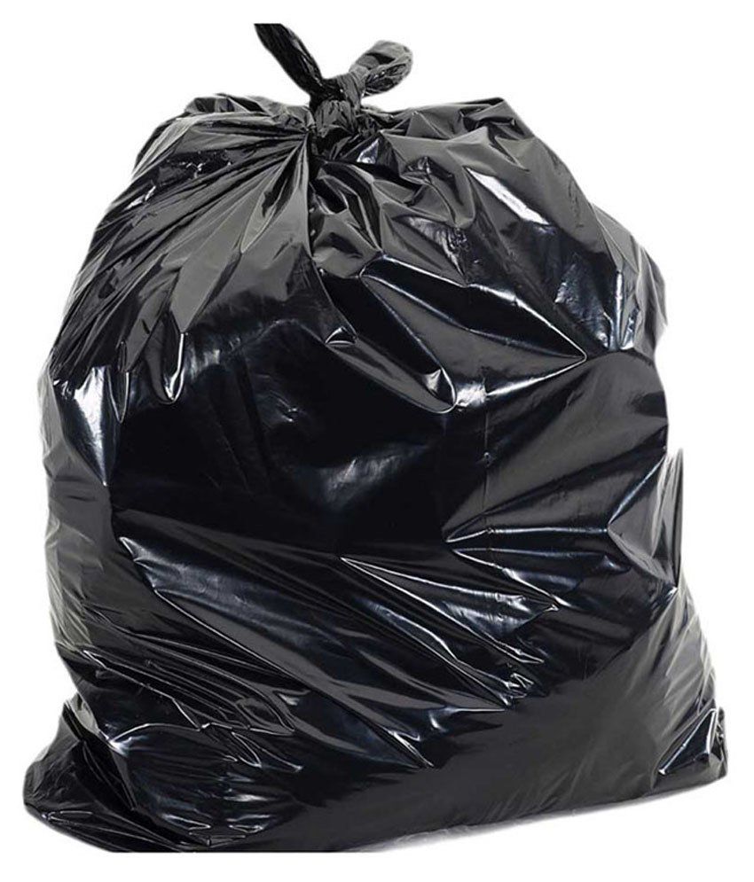     			Graphi Packss Black Virgin Plastic Garbage Bag Pack Of 350