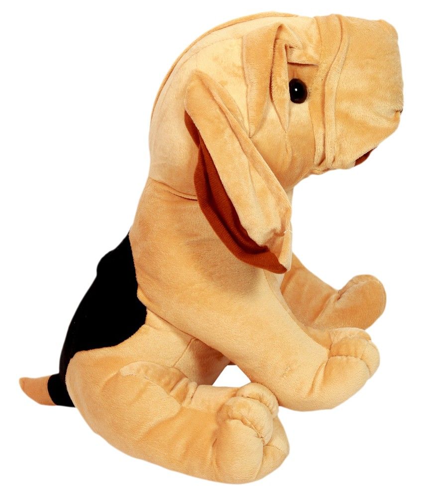 soft toy black dog