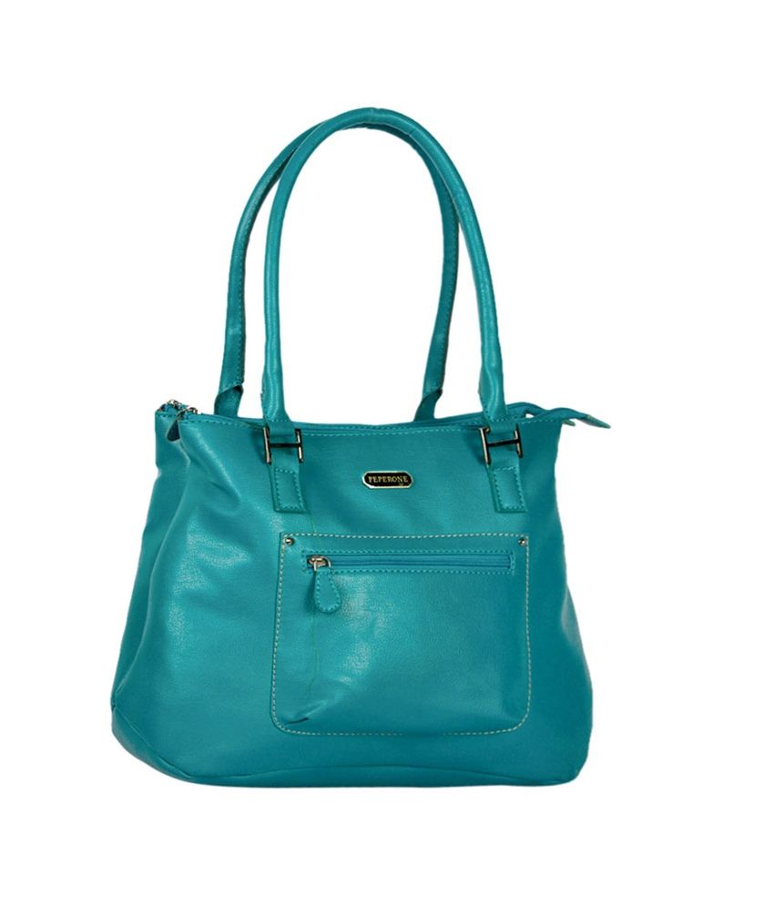 Peperone Blue Pu Shoulder Bag - Buy Peperone Blue Pu Shoulder Bag ...