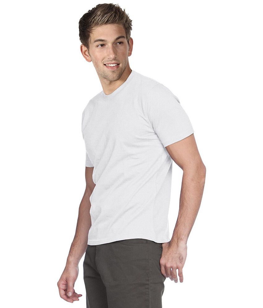 Harii White Cotton T-shirt - Buy Harii White Cotton T-shirt Online at ...