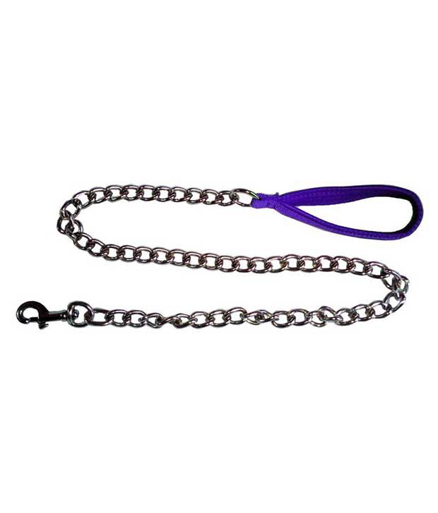     			Pet Club51 Blue Stainless Steel Dog Chain With Padding