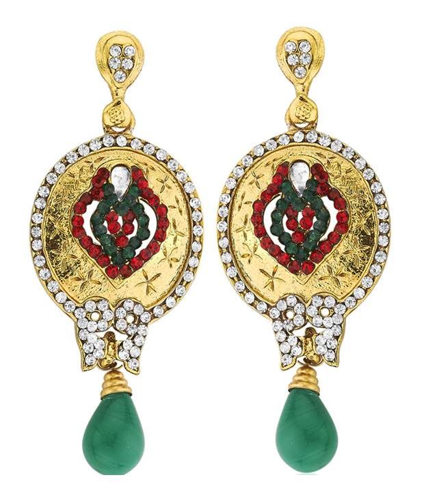 Kshitij Jewels Style Diva Alloy Drop Earrings