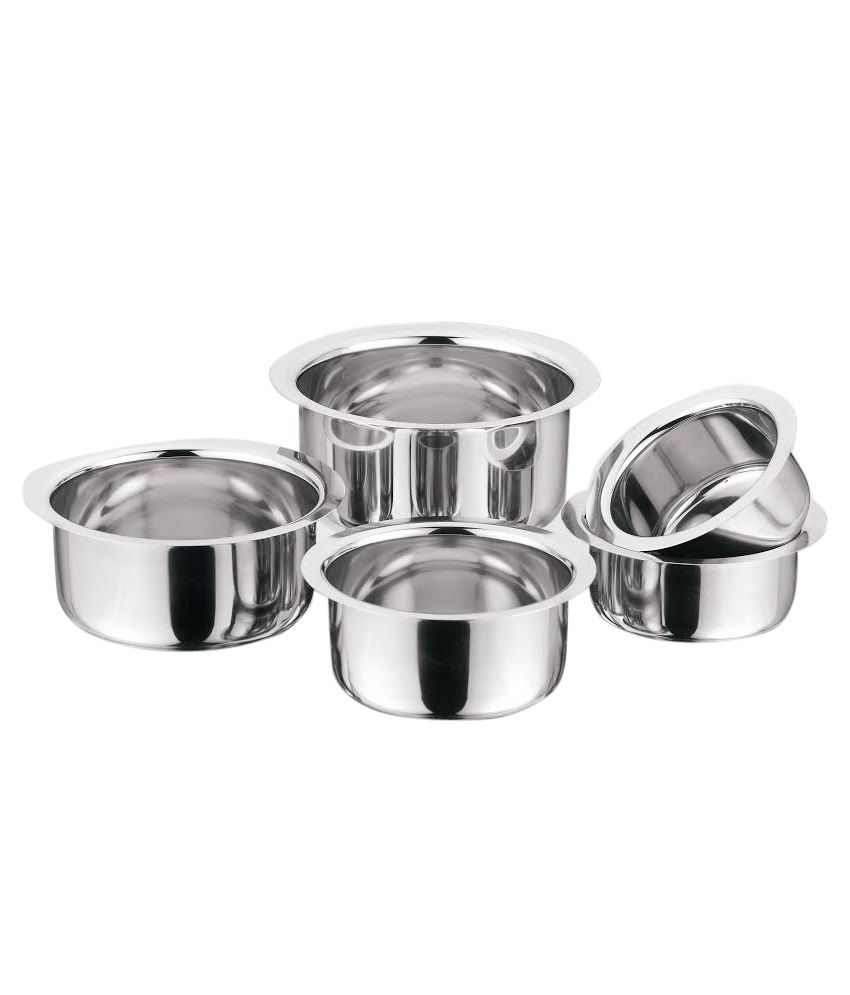 Kitchen Essentials Stainless Steel Tope Set  Set Of 5: Buy Online at 