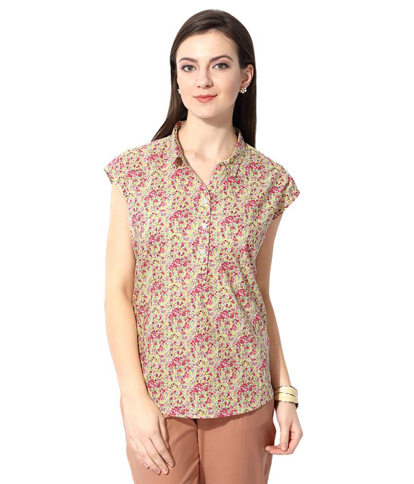 Allen Solly Yellow Regular Collar Tops - Buy Allen Solly Yellow Regular  Collar Tops Online at Best Prices in India on Snapdeal