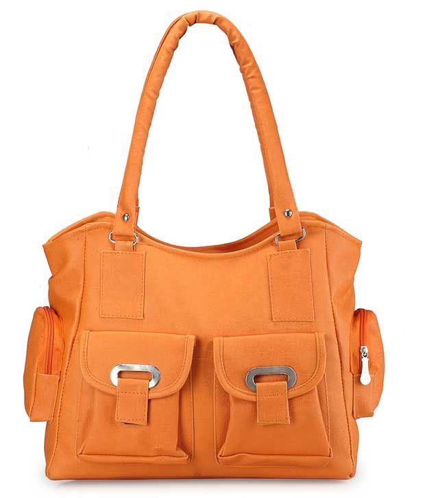Bags Craze Orange Pu Shoulder Bags Buy Bags Craze Orange Pu Shoulder