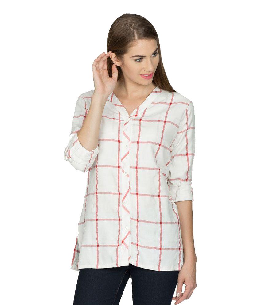 womens white cotton shirts uk