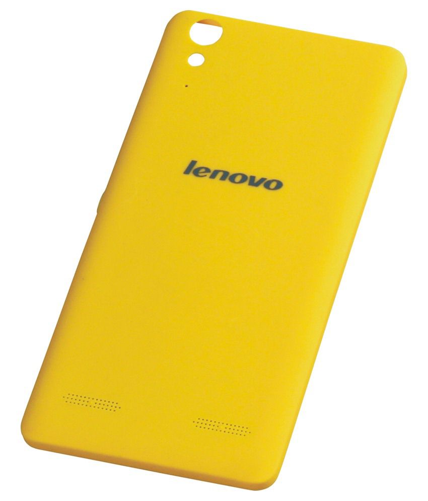 Sec Back Panel Cover For Lenovo A6000 Plus-yellow - Plain Back Covers  Online at Low Prices | Snapdeal India
