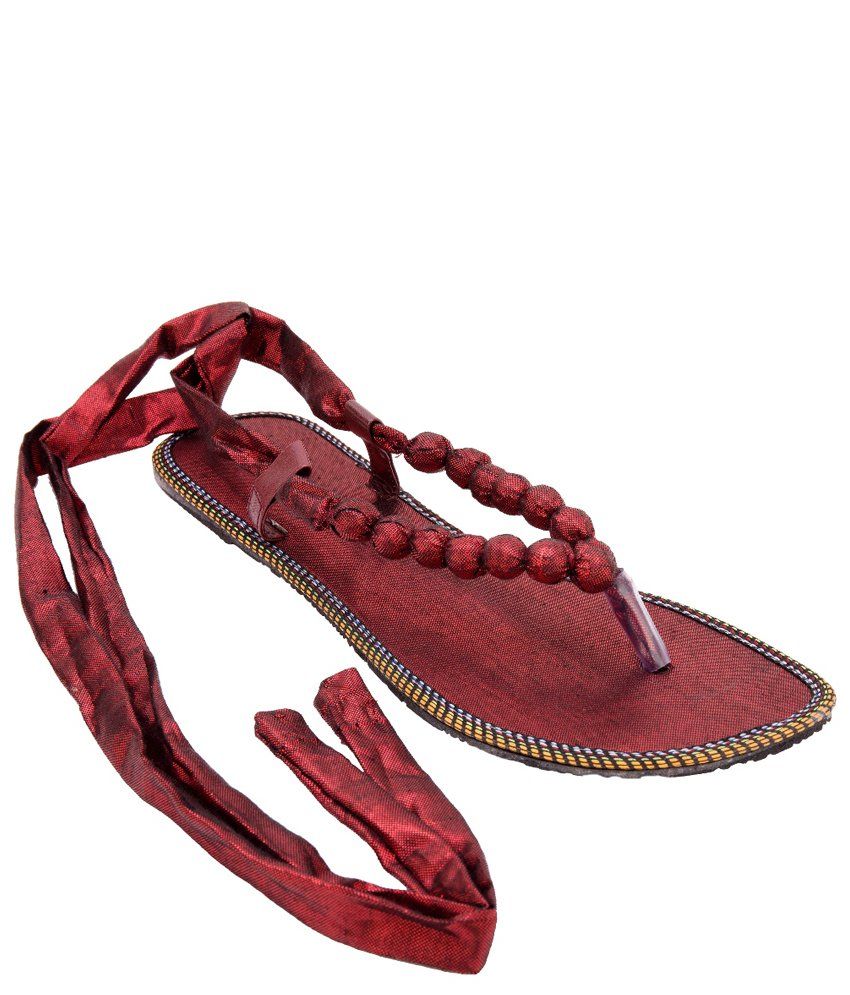maroon pointed flats