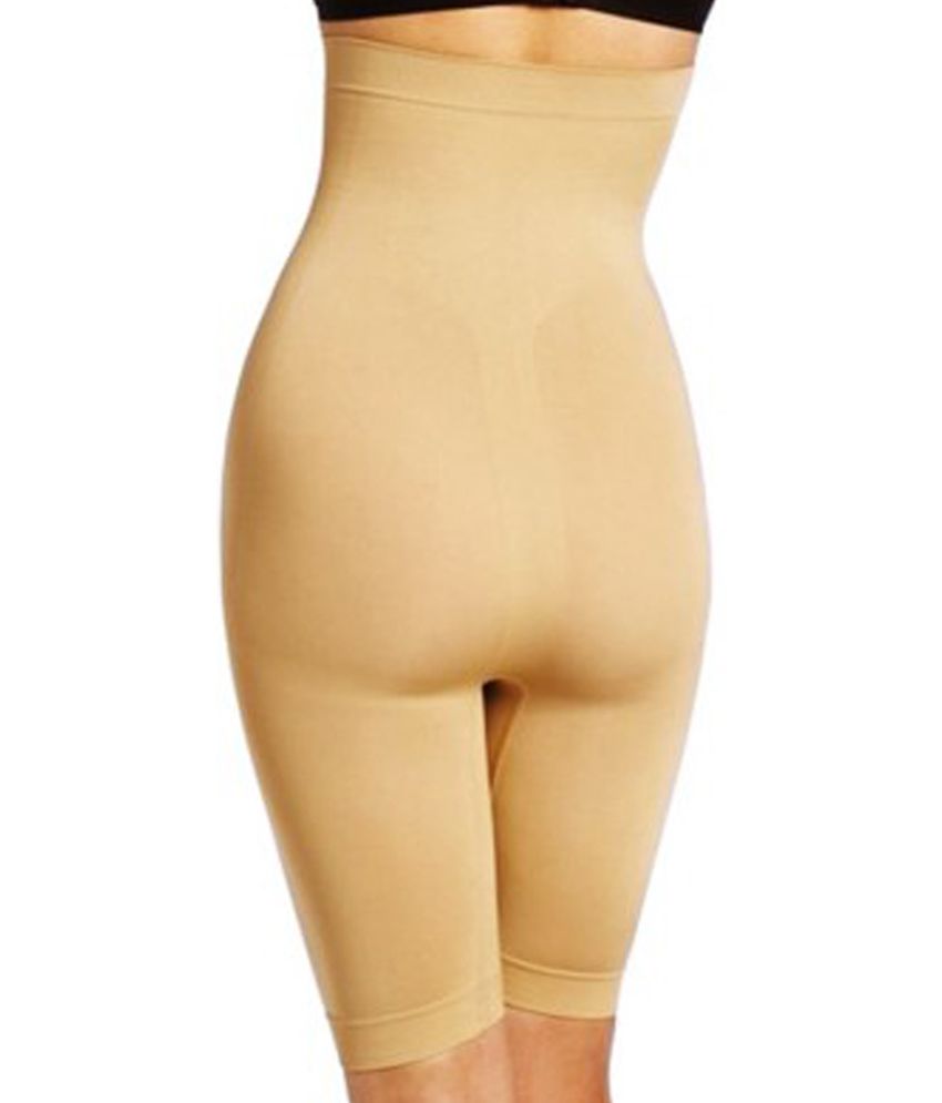 Buy JOCKEY Beige Polymida, Elastane, Cotton Shapewear Online at Best