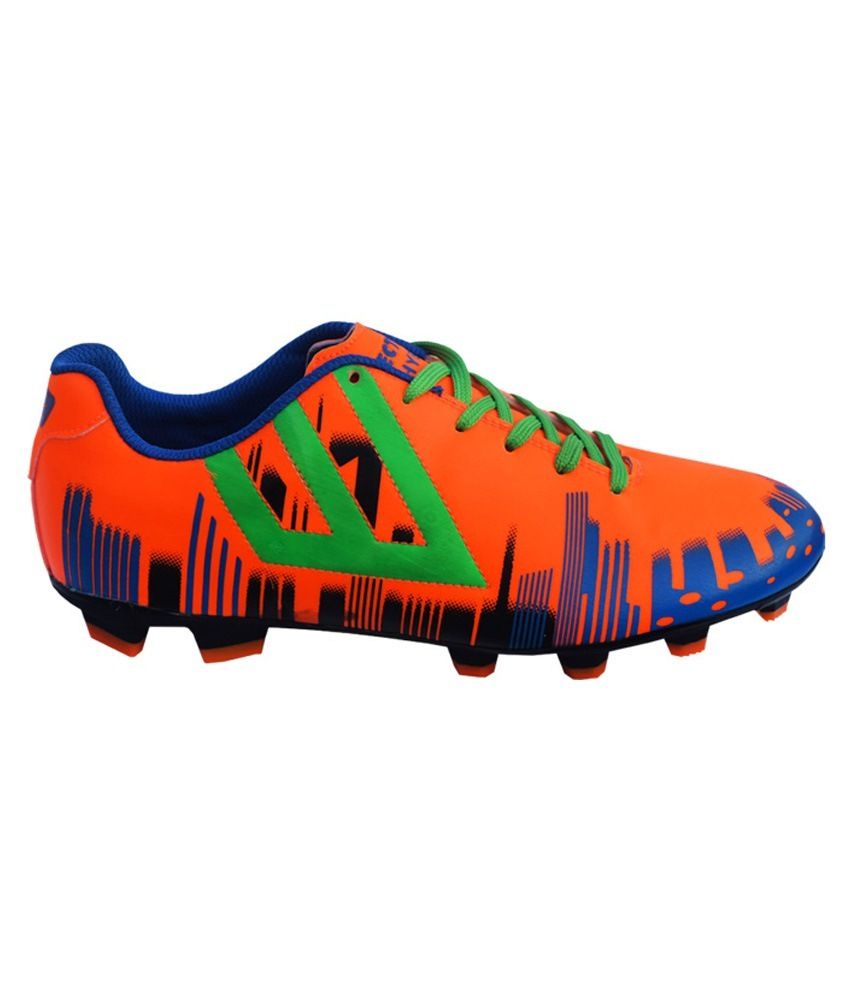 Vector X Hybrid Orange & Blue Football Shoes: Buy Online at Best Price