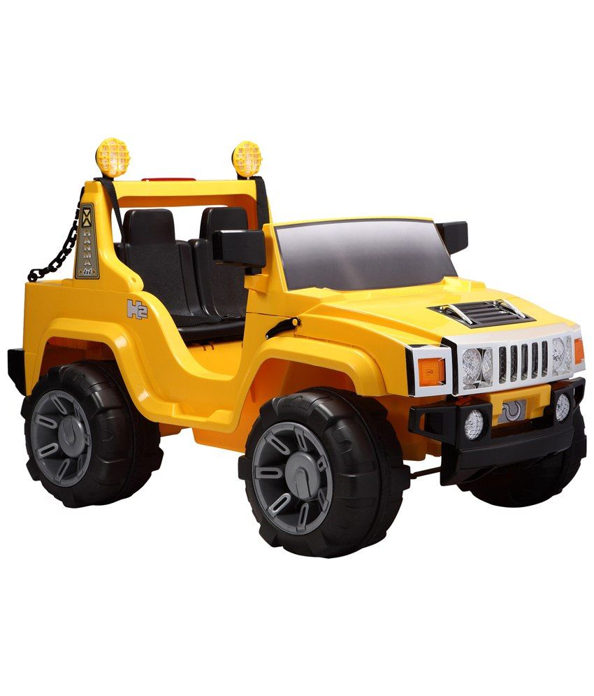 B:wild Yellow & Black Humvee Double Seater Ride On Jeep - Buy B:wild ...