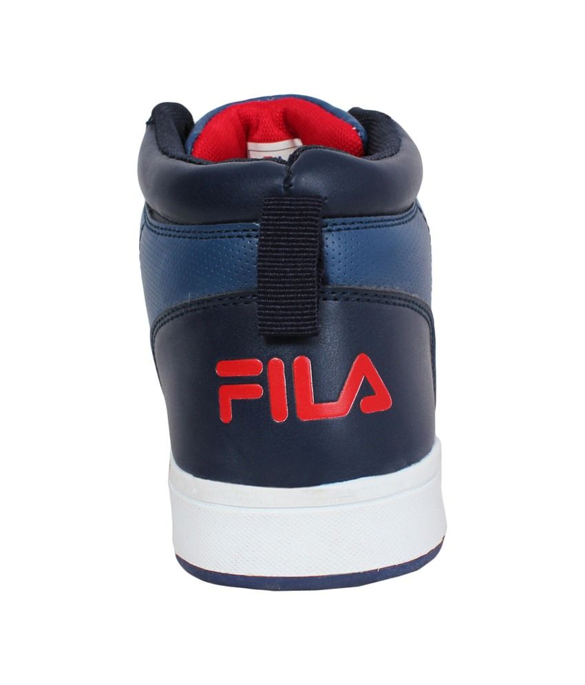 navy fila trainers