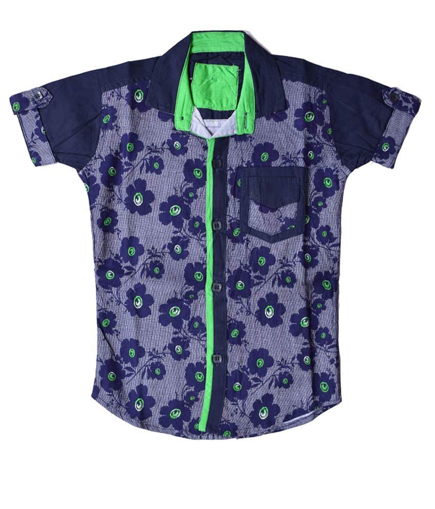     			British Terminal 100% Cotton Half Sleeves Shirt ( Multi Color )