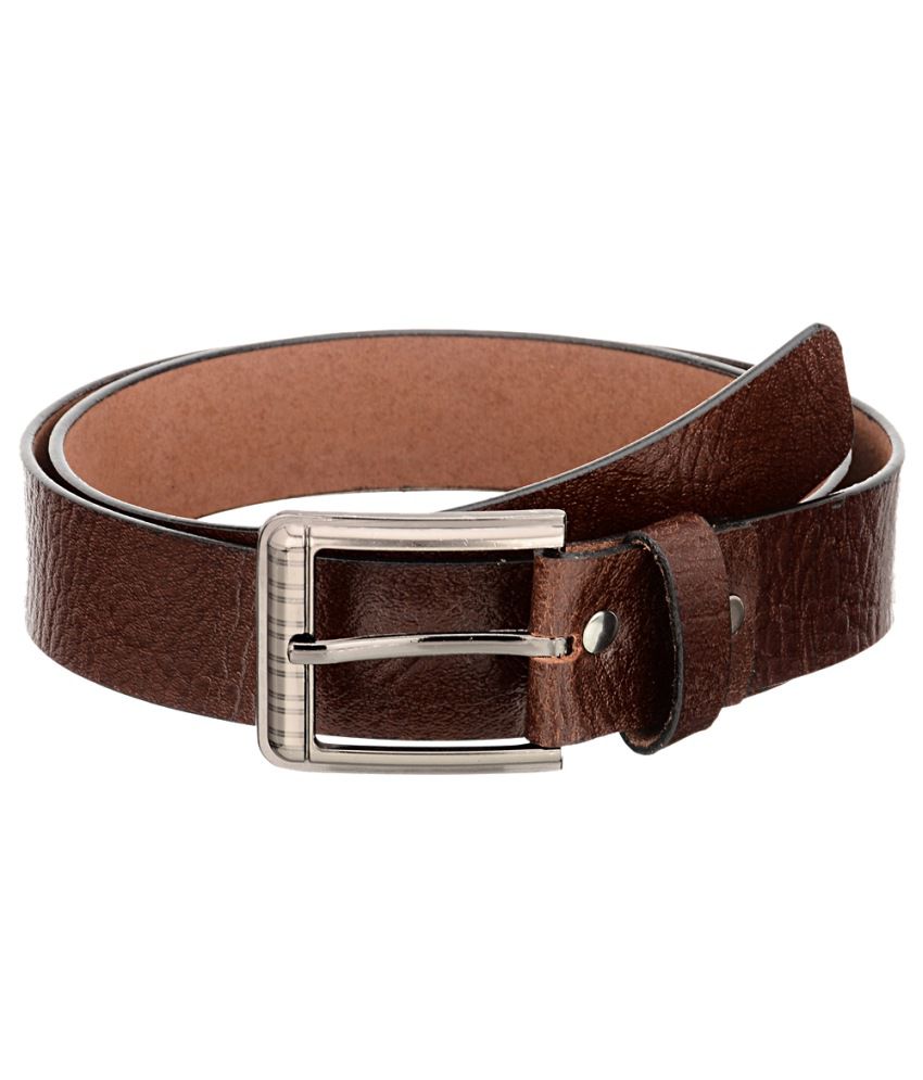 M G Collection Brown Formal Belt For Men: Buy Online at Low Price in ...