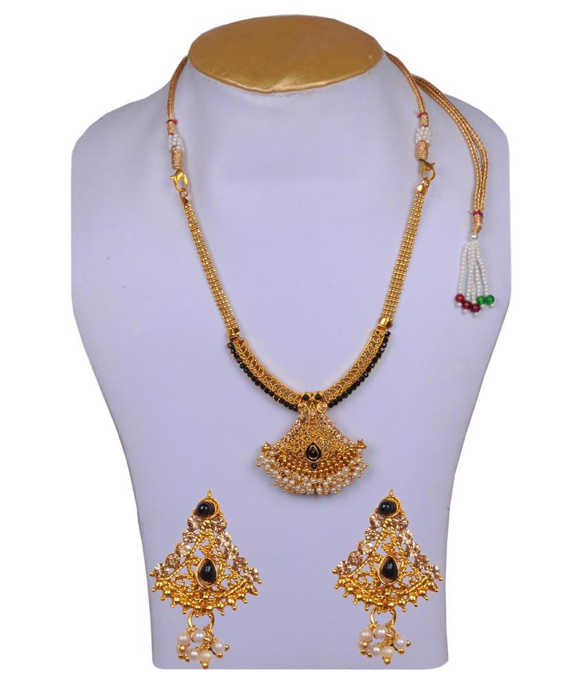 Gold Plated Bridal Design Necklace Set 