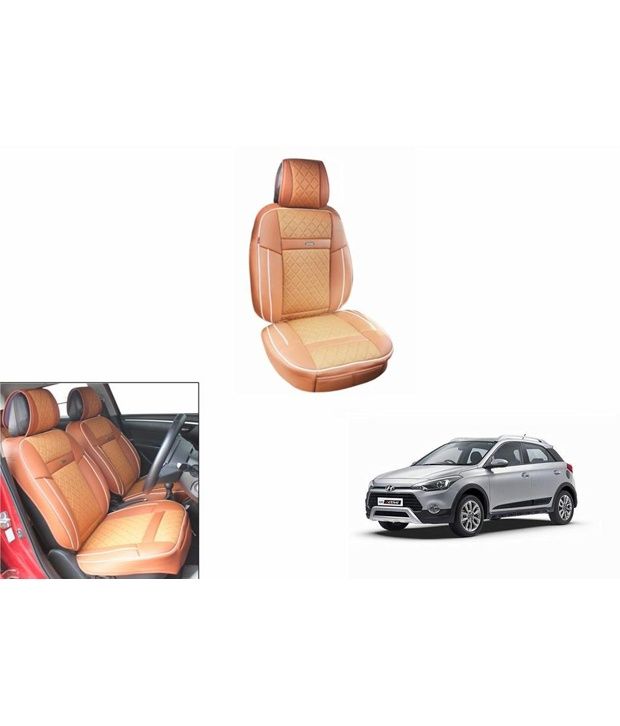 Speedwav 3D Easy Fit Leather Car Sear Covers Burnt OrangeHyundai i20