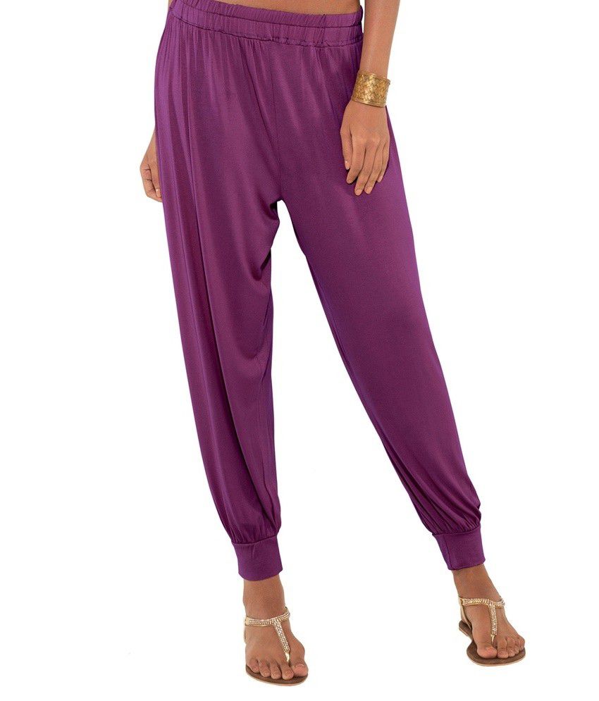 Go Colors-Purple-Harem Pant Price in India - Buy Go Colors-Purple-Harem ...