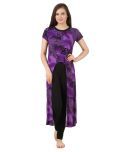 Fasense Purple Polyester Nightsuit Sets