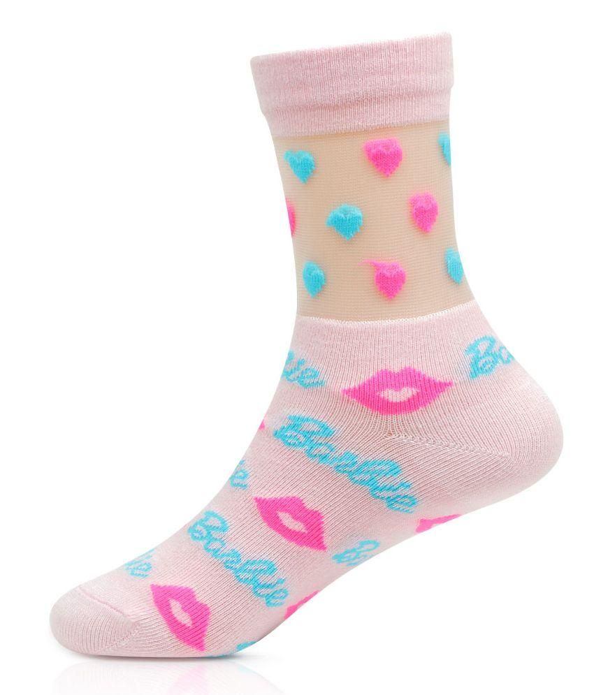 pink barbie socks