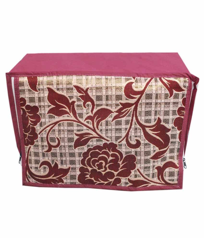     			E-retailer Red Ethnic Polyster And Cotton Kitchen Linen Set