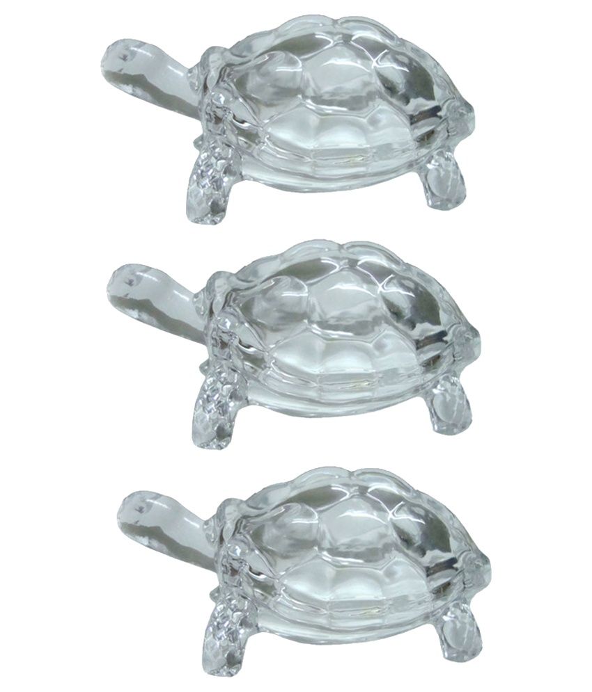     			Prax Crystal Tortoise Showpiece - Pack Of 3