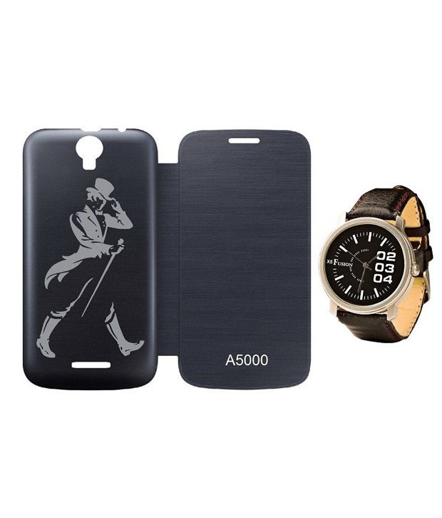 wrist watch with flip cover