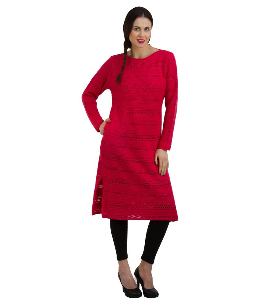 8 OFF on Swag India Pink Woollen Kurti on Snapdeal PaisaWapas