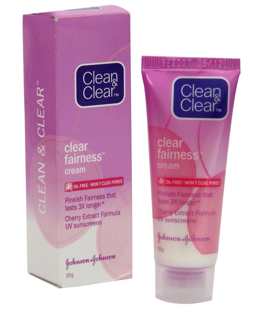 Clean & Clear Clear Fairness Cream - 20 g: Buy Clean ...