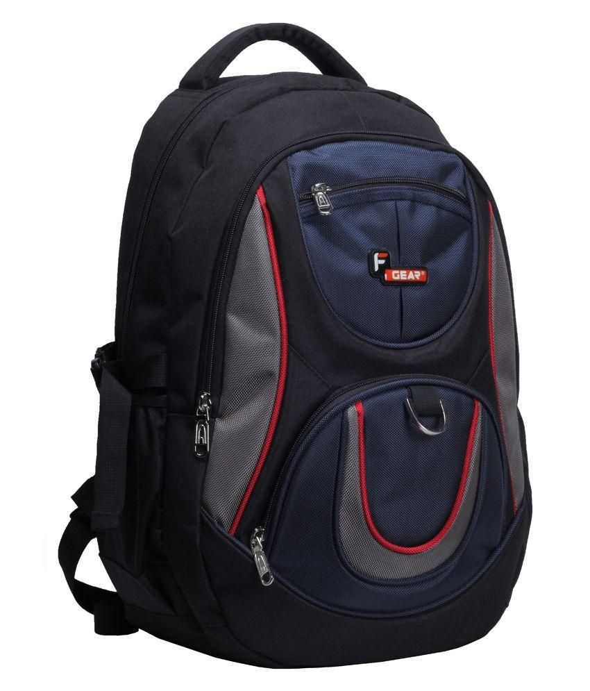 black blue backpack