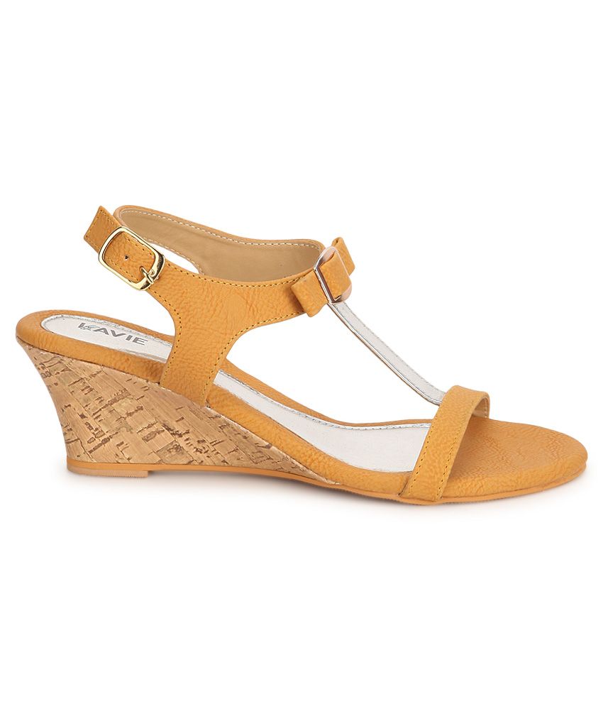 yellow heeled sandals