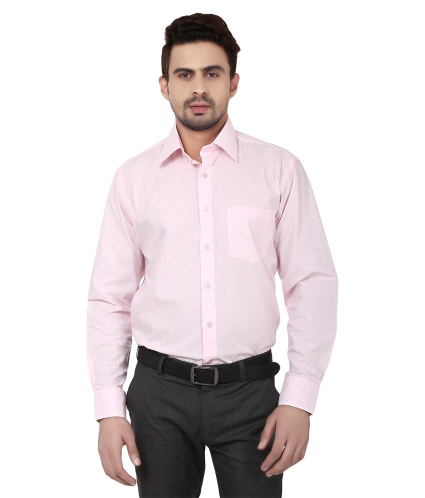 Bhatia Garment Pink Formal Shirt - Pack Of 2 - Buy Bhatia Garment Pink ...