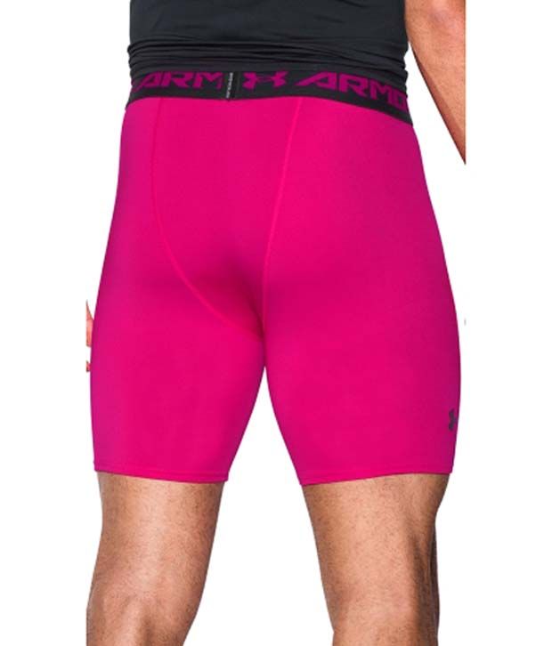 pink under armour compression shorts