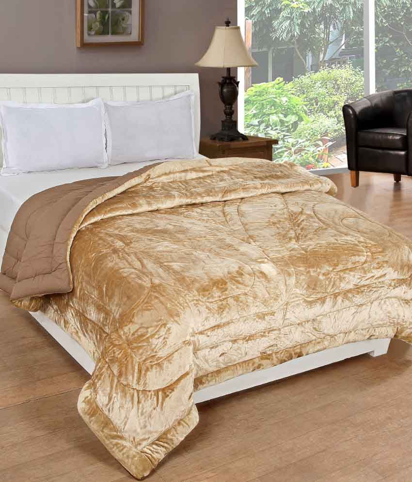 Bsb Trendz Beige Plain Cotton Comforter Buy Bsb Trendz Beige Plain