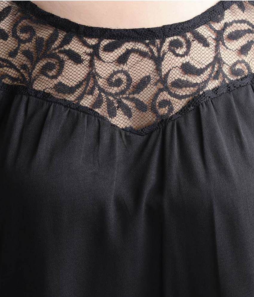 At499 Black Polyester Tops - Buy At499 Black Polyester Tops Online at Best Prices in India on 