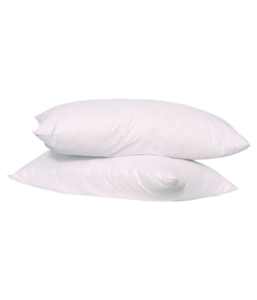 Modi White Cotton Pillow Pure Fibre Filling 1 Pair Buy Modi