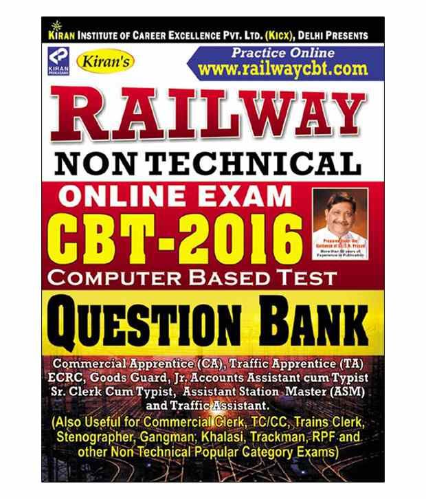 Kiran’s Railway Non Technical Online Exam CBT – 2016 Question Bank: