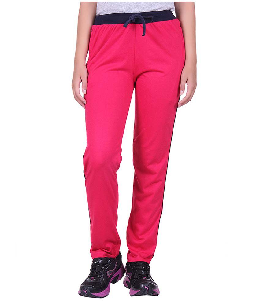 pink track pants womens