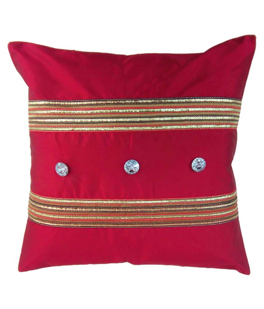 Bimla Handloom Red Cushion Cover Set Of 5 Buy Online at Best Price