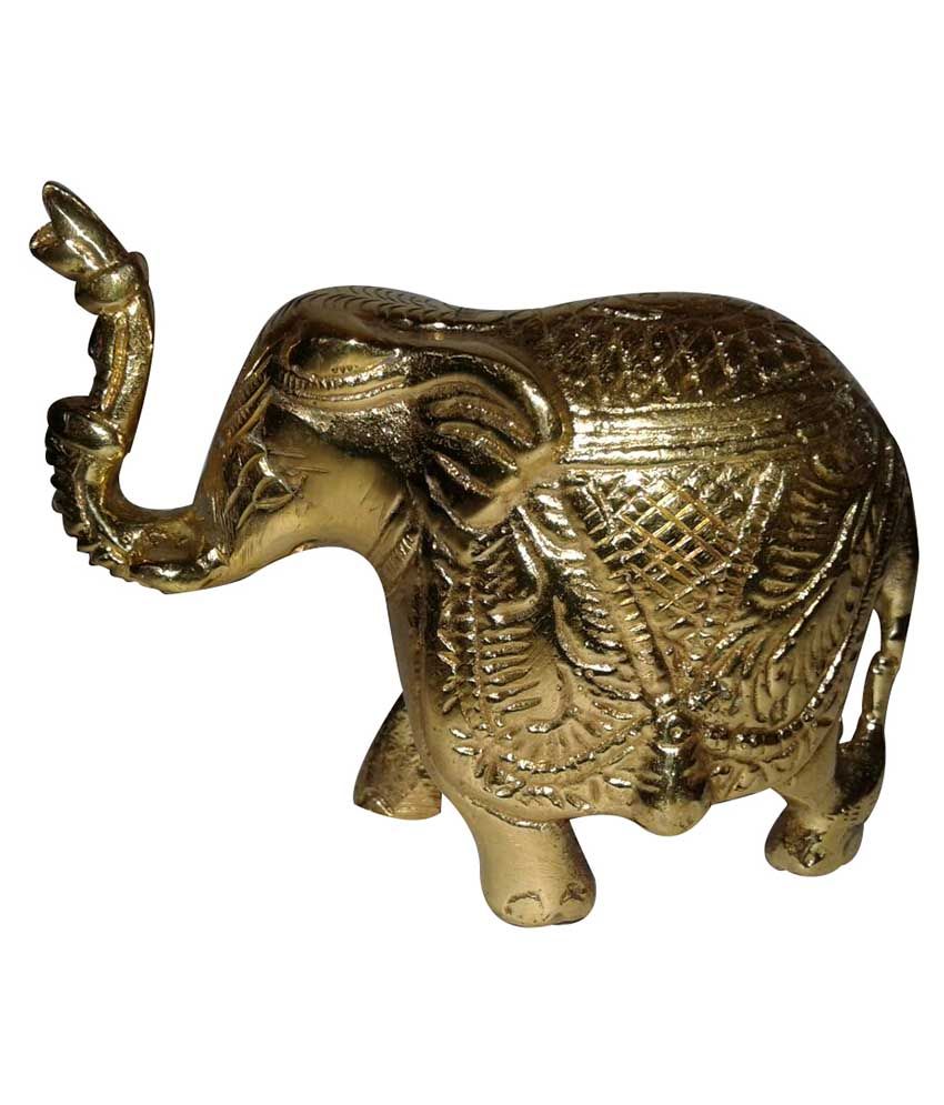 Shri Ganesh Patra Bhandar Brass Single Elephant - Pack Of 2: Buy Shri ...