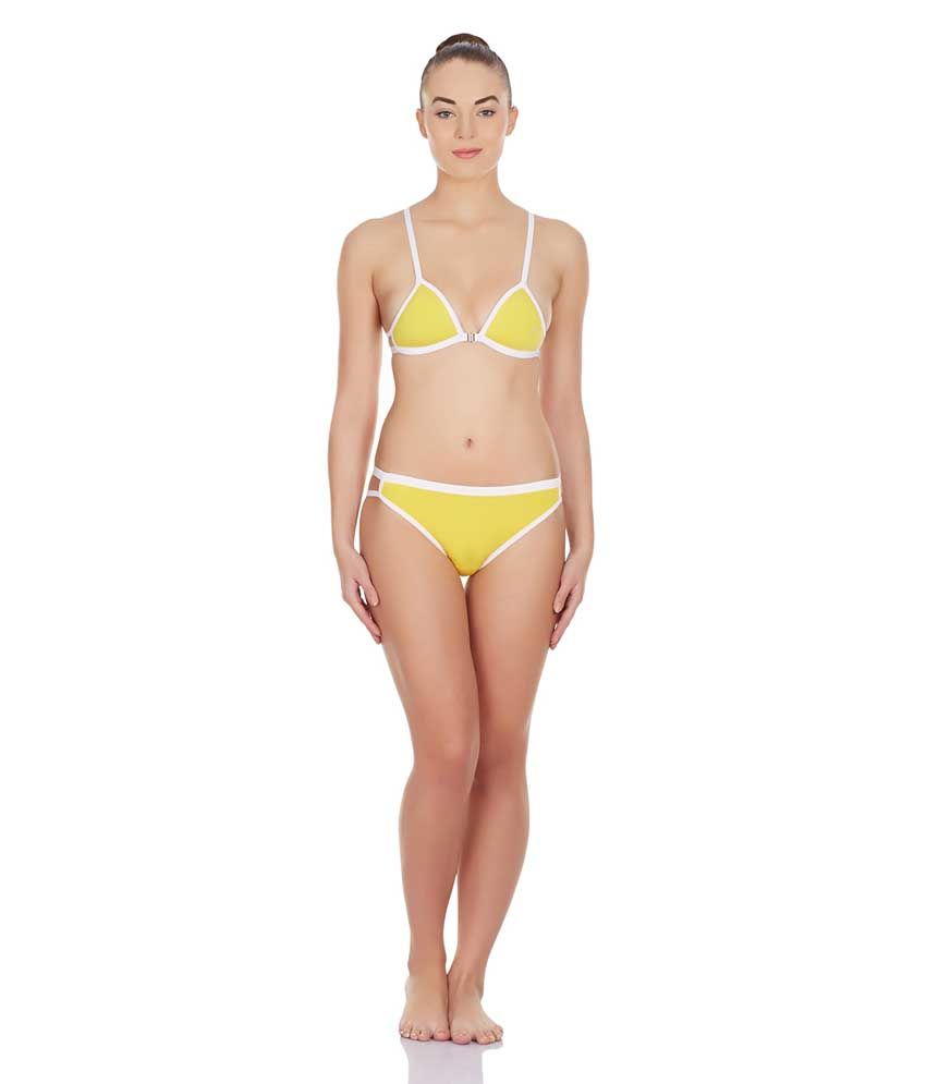     			La Intimo Yellow Lycra Panties