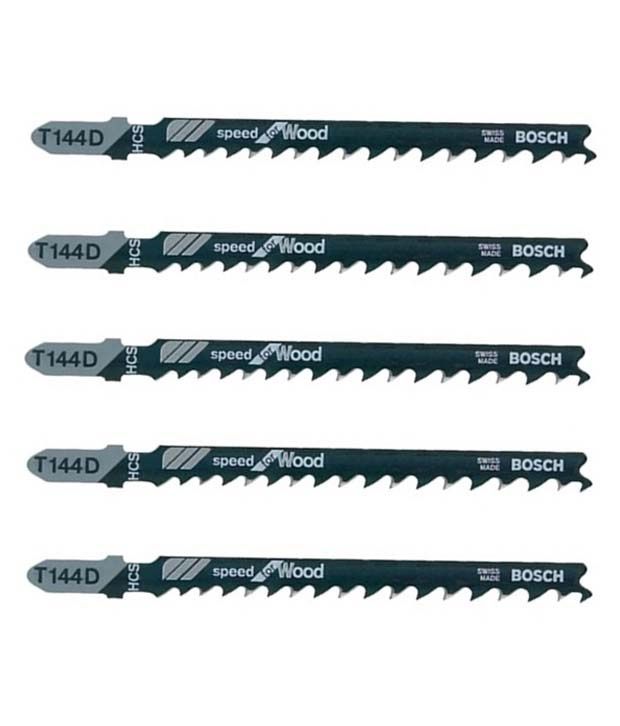 Bosch T144d Carbon Steel Saw Blades - 5 Pcs