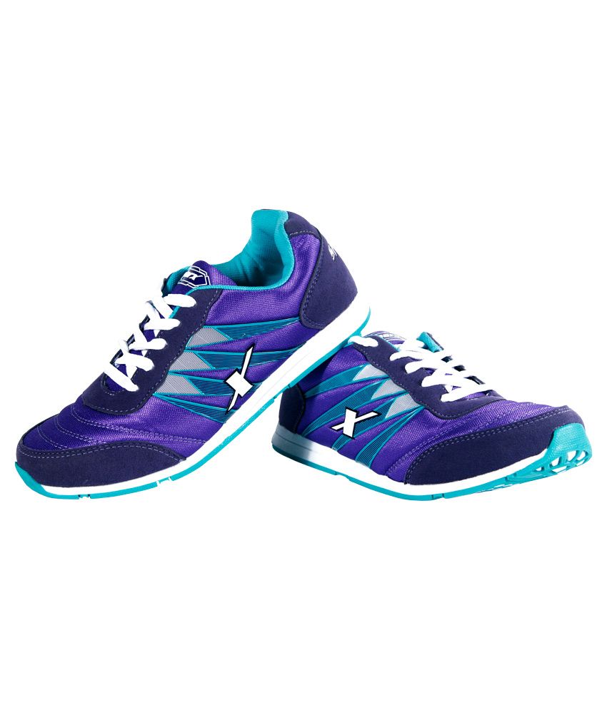 purple racing shoes