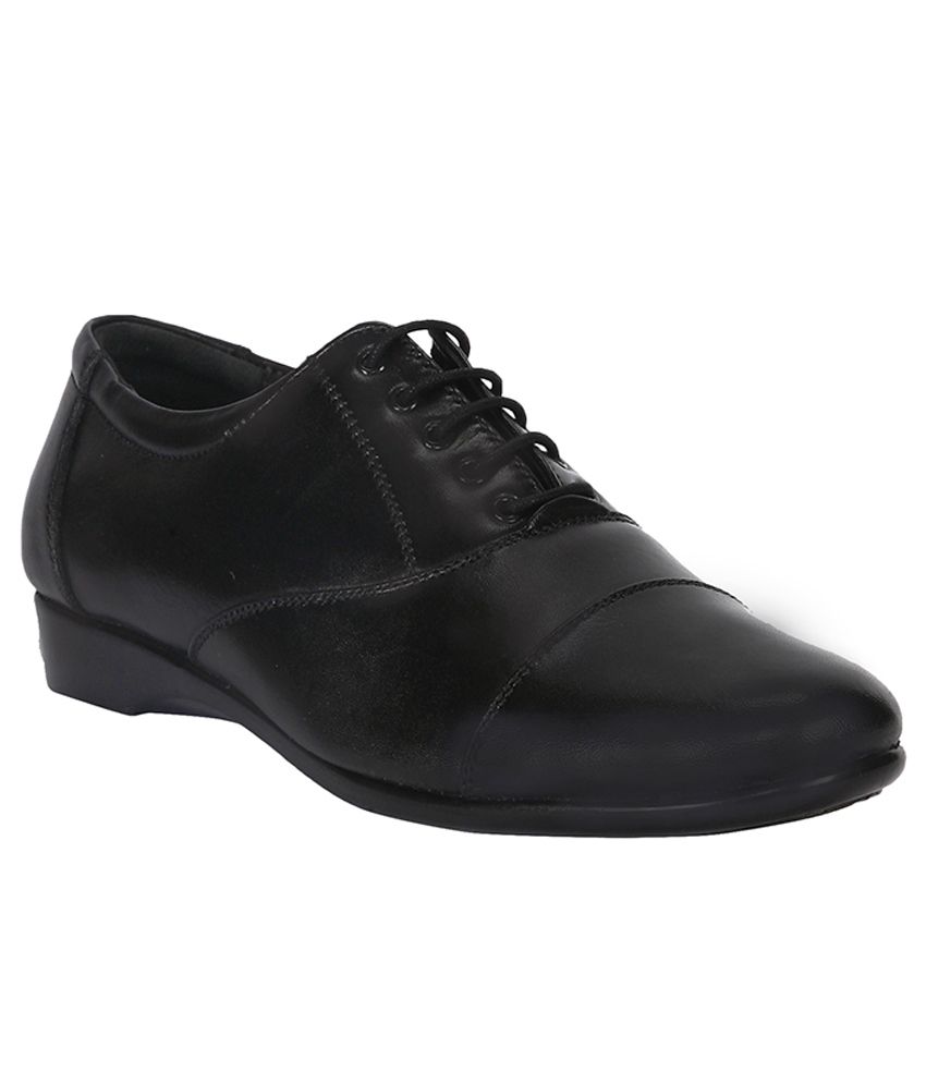 Jackboot Black Leather Shoes Price in 