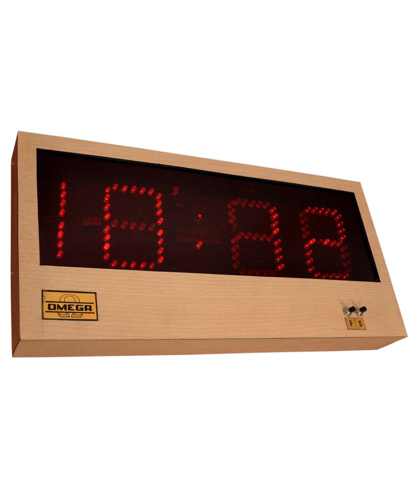 Omega Beige Electronic Digital Wall Clock DC-601: Buy ...