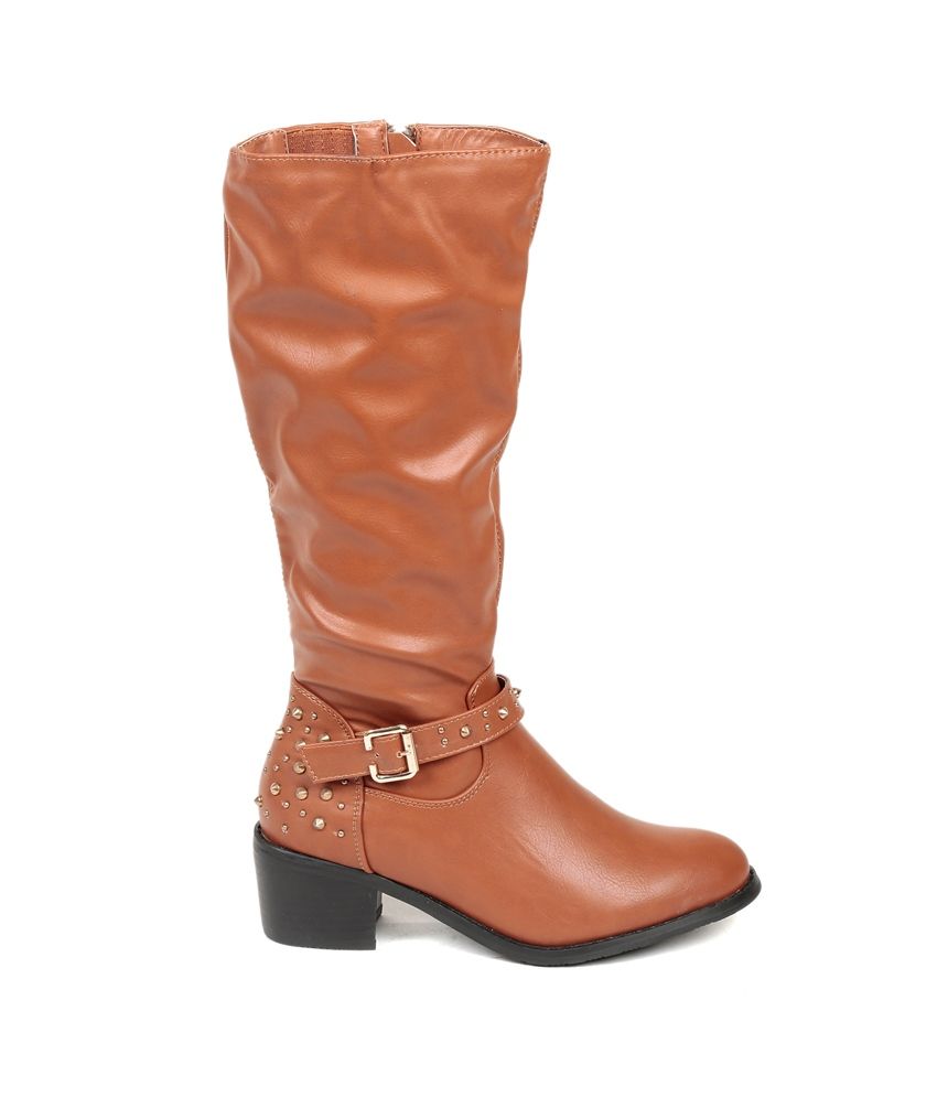 brown slouch boot